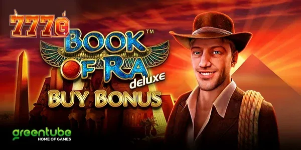 Cenário temático egípcio inspirado em Book of Ra deluxe